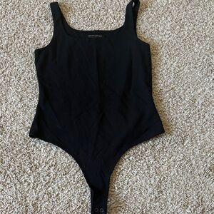 Banana Republic Classic Black Thong Bodysuit